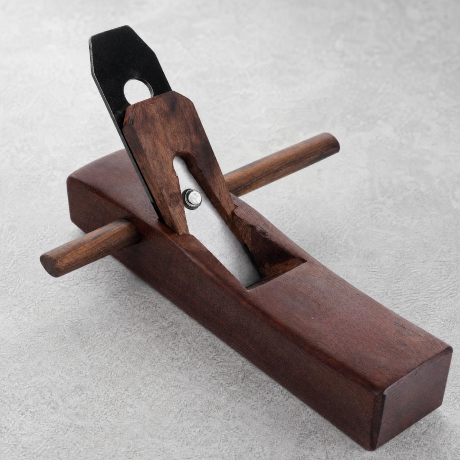 Hand Tools In Workshop - เครื่องไสไม้แบบมือ สำหรับงานไม้ ตัวเครื่องทำจากไม้ดำ ใบมีด HSS สำหรับงานช่างไม้
