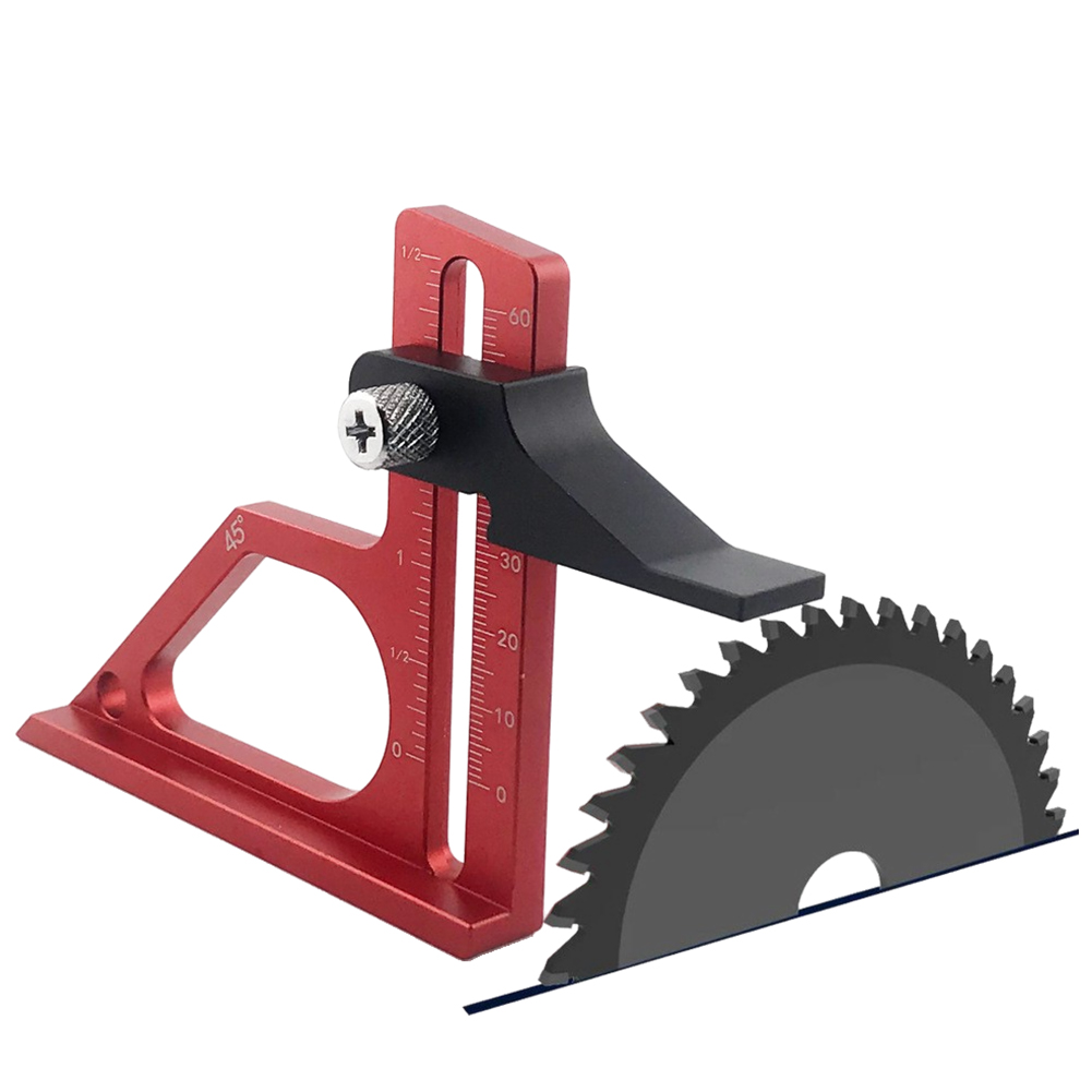 Drill Press - เกจวัดความลึกสำหรับเลื่อยโต๊ะ พร้อมสเกลวัดเป็นเมตริกและนิ้ว เกจตั้งค่าสำหรับงานไม้ เกจวัดความสูงสำหรับแท่นเจาะและเลื่อยสายพาน