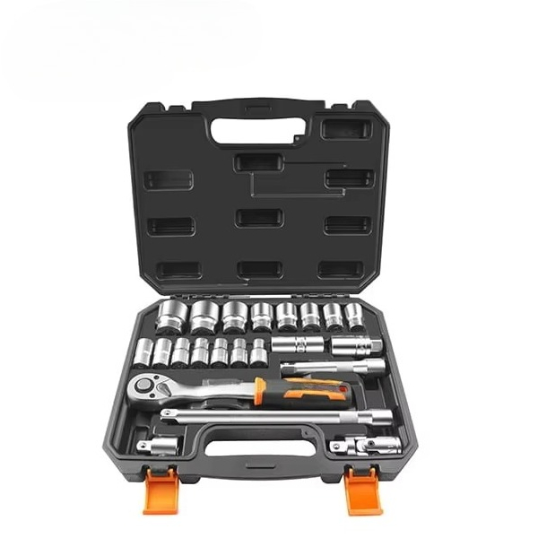 Socket Wrench - ชุดประแจบล็อกอุตสาหกรรมงานหนัก 155222 จำนวน 22 ชิ้น ขนาด