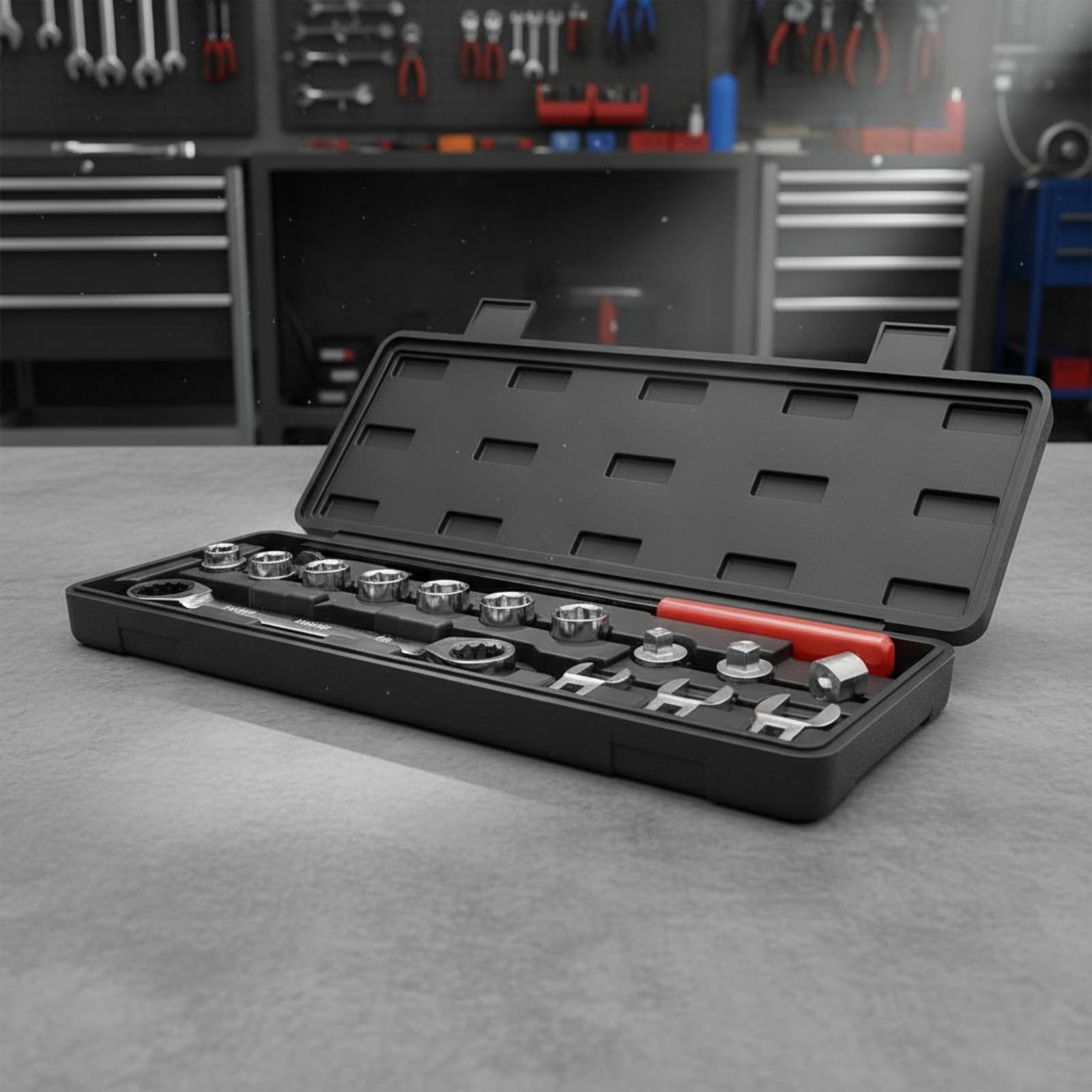 Wrench Set - เครื่องมือปรับตั้งรอกสายพาน ชุดประแจปรับความตึงสายพานแบบด้ามยาว ชุดประแจปรับความตึงสายพาน ด้ามยาว
