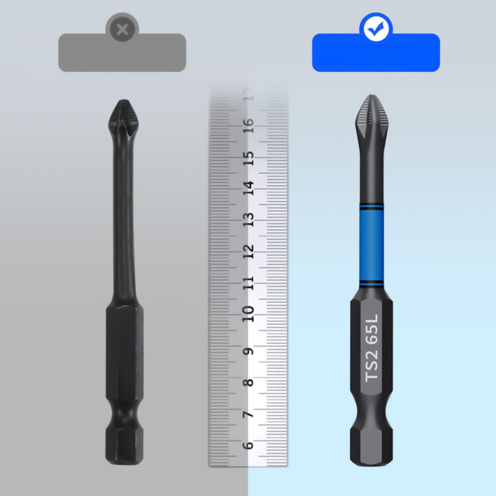 Screwdriver Set - ชุดดอกไขควง 6 ชิ้น แบบแม่เหล็ก สำหรับงานหนัก หัวหกเหลี่ยม