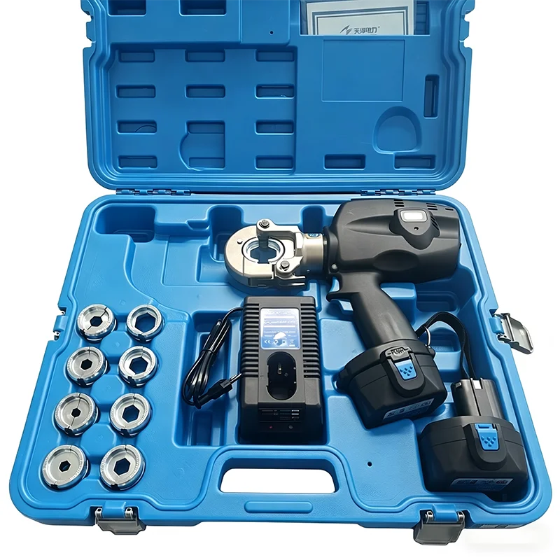 Pliers - BC-706/22 คีมย้ำสายไฮดรอลิกแบบมืออาชีพ 60kN ใช้แบตเตอรี่ สำหรับข้อต่อสายเคเบิลและตัวเชื่อมต่อ