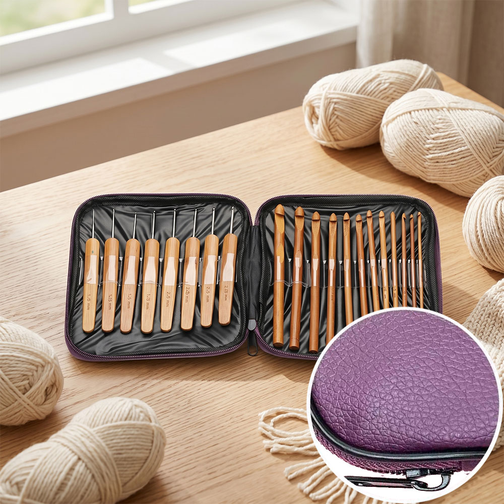 ชุดเข็มโครเชต์ไม้ไผ่ 74 ชิ้น พ - Tool Bag บทวิจารณ์และราคา